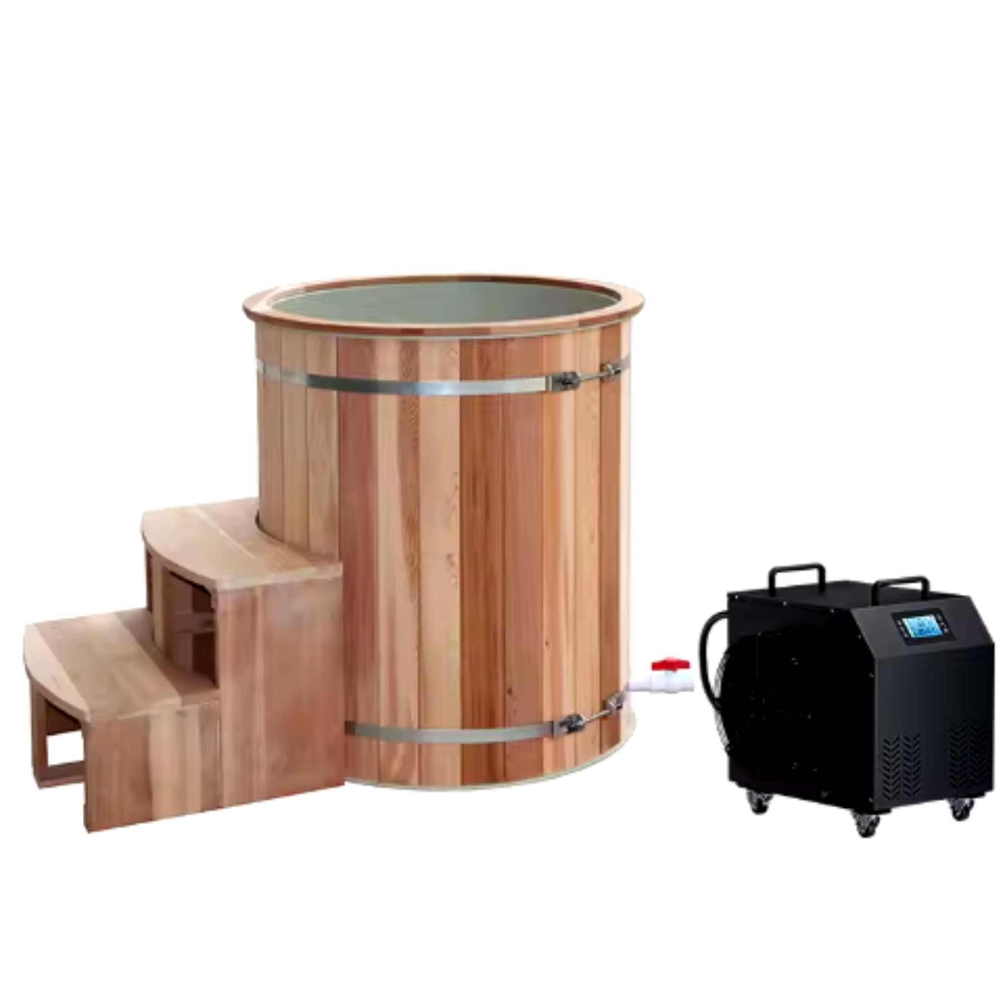 EcoChill Teak Cold Plunge Tub