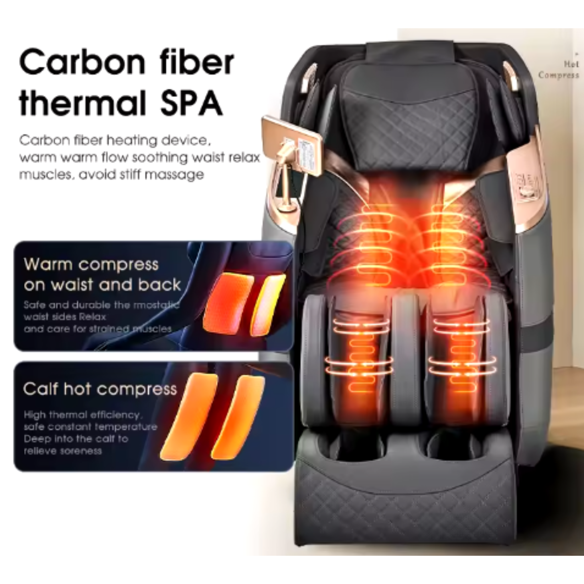 LuxoCarbon Zero Gravity Massage Chair